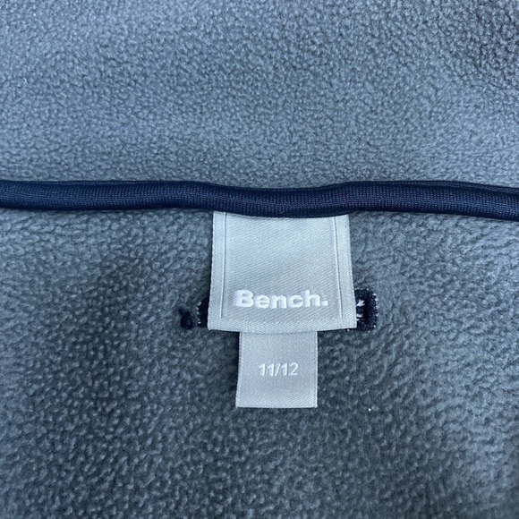 Bench Kids Gray Fleece Zipper Sweater Vest Size 11/12 - Picture 5 of 8